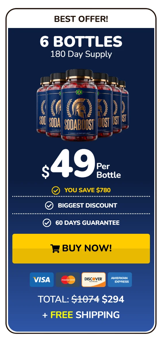 SodaBoost™ 6 bottles pricing
